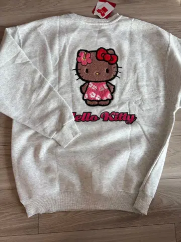 아베일 일광화상 Hello Kitty 맨투맨 그레이