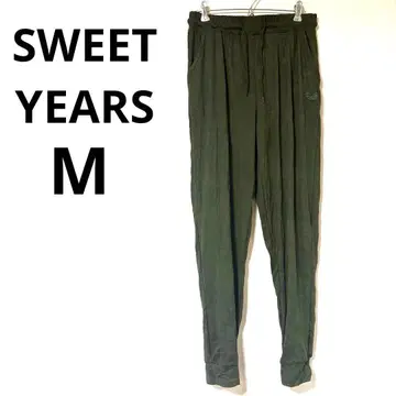 SWEET YEARS [ M ] 올리브 자수 조거 팬츠