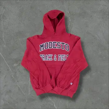 Russell Athletic M 풀오버 후드티 칼리지 로고