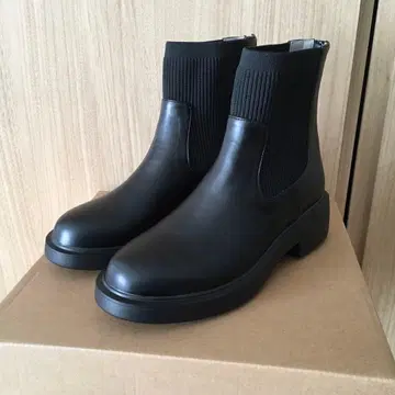 [ 미사용 ] 오리엔탈 트래픽 리브 니트 백 지퍼 부츠 M