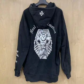 즉시 결제 REFLEM 홀로그램 프린트 ZIP 후드티