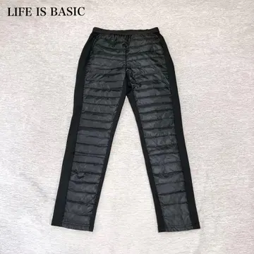 라이프 이즈 베이직 다운 팬츠(M) 페더 속기모 허리밴딩 방한