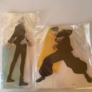 주술회전 대교류전 회옥옥절 아크릴 메가 피규어 고죠 사토루 게토 스구루