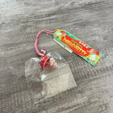 미사용품 지역 한정 키티 사과 우산 끈 스트랩 2004년