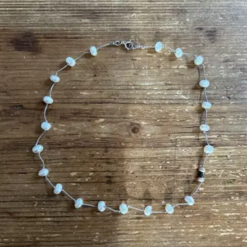 진주 비즈 목걸이