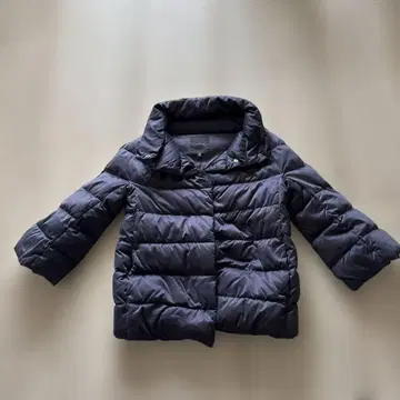 새상품급 Theory 미들 기장 다운 코트 숄카라 MAKO 네이비