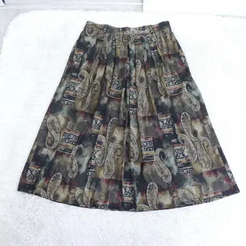 Jean Paul gaultier FEMME 페이즐리 무늬 롱 스커트