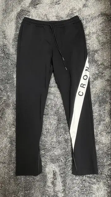 CRONOS 조거 팬츠 블랙/화이트