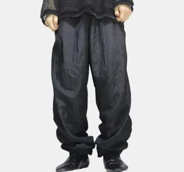 vintage prince 와이드 나일론 팬츠 블랙