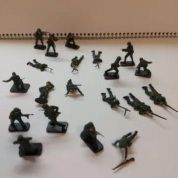 독일 보병 밀리터리 피규어 20개 그린 컬러