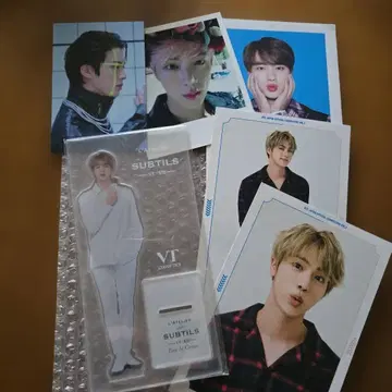 BTS 진 VT 아크릴 스탠드, '너에게 닿기를' 엽서 등 묶음 판매