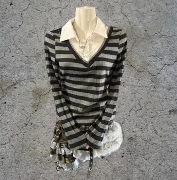 y2k 보더 락 NANA 롱티 다크코어 헤이세이 갸루 펑크