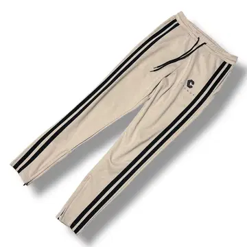 새상품급 CRONOS 크로노스 사이드 라인 조거 팬츠 베이지 스트레치