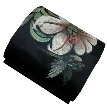 T15-7 나고야 오비 흑지 수제 순수 실크 기모노 오비 완성품