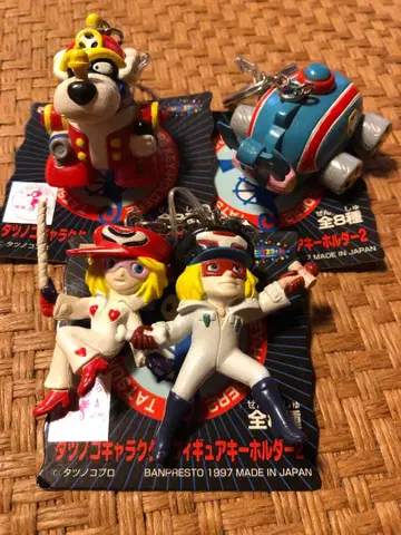 타츠노코 프로 캐릭터 키링 (얏타맨) 3개 세트 1997년