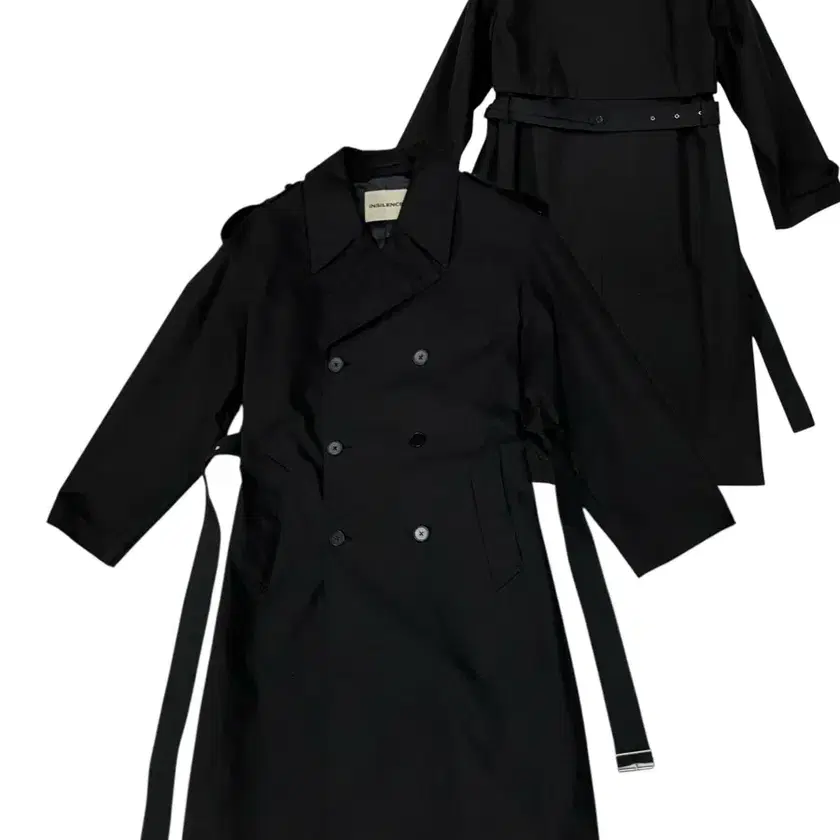 Insilence Black Trench Coat S on Bunjang Global Site.