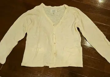 Vlas Blomme 크림색 가디건 사이즈 1