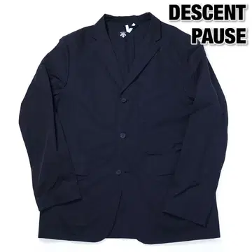 DESCENT PAUSE 패커블 네이비 테일러드 자켓 데상트