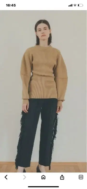 CLANE 3WAY Arrange Separate Knit 블랙