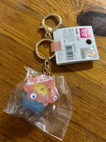 [ 한정판 ] 만박 미야쿠미야쿠 산리오 클리어 키링 폼폼푸딩