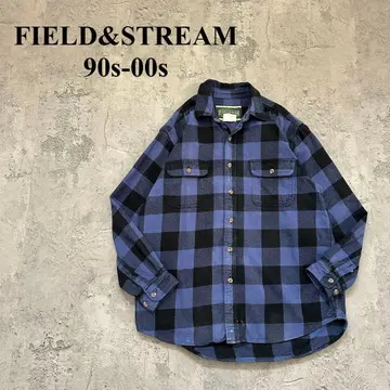 90s-00s 필드 앤 스트림 ( L 상당 ) 헤비 플란넬 셔츠*버팔로