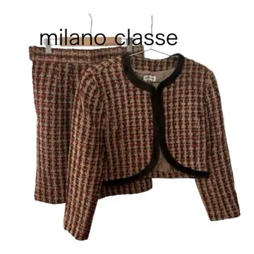 milano classe 쇼와 레트로 버블 트위드 셋업 수트