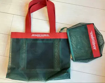 롤랑가로스 메쉬 토트백과 파우치 세트