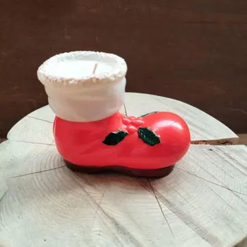 후지 은행 저금통 크리스마스 부츠 빨간 부츠 쇼와 레트로