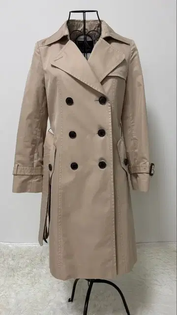 저스길리티 스프링 트렌치코트 2 더블 버튼 미디 봄