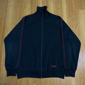 80's asics 빈티지 트랙 자켓 저지 블랙 XL