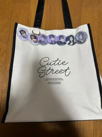 큐스트 토트백 마나베 나기사 캔뱃지, 메지루시 액세서리 포함