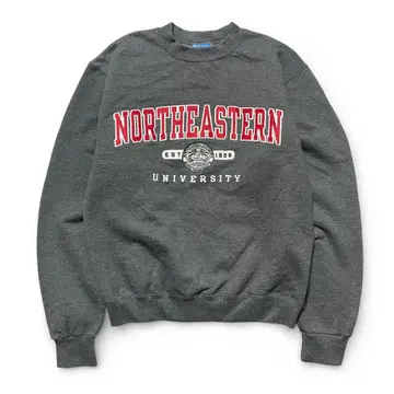 구제 챔피온 노스이스턴 대학 칼리지 크루넥 맨투맨