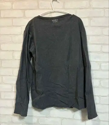 AVIREX U.S.A. 아비렉스 그레이 긴팔 티셔츠 L 남성용