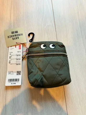 UNIQLO ANYA HINDMARCH 패커블 에코백 올리브 그린