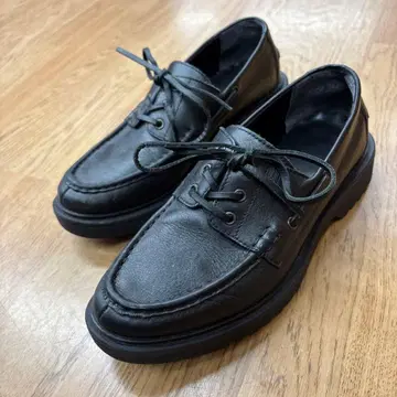 블랙 가죽 로퍼 신발 26.0cm