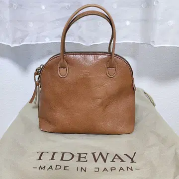 TIDEWAY 라이트 가죽 보스턴 S 초코 타이 핸드백