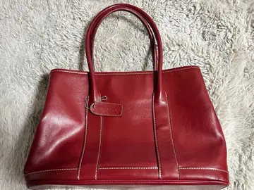 Rocco 로코 빨간색 가죽 토트백 핸드백 빈티지