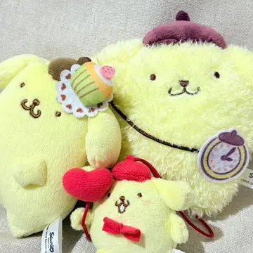 폼폼푸딩 봉제 인형 키링 스트랩 묶음 판매