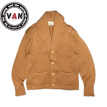 VAN JACKET 베이지 숄카라 가디건