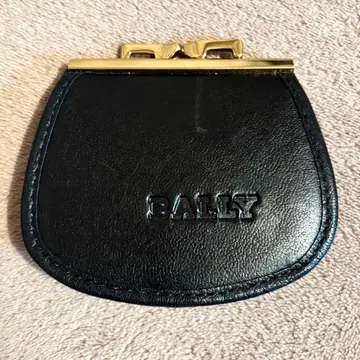 발리 BALLY 코인 케이스 동전 지갑 가죽 가마구치 지갑 블랙