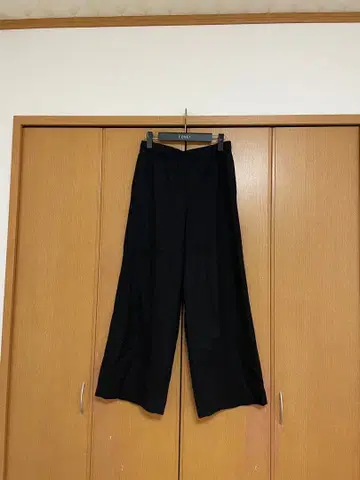 띠어리 와이드 팬츠 블랙