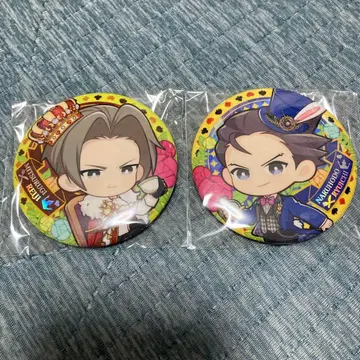 역전재판 나루호도 미츠루기 캔뱃지 중국 콜라보 카페