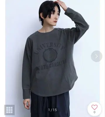 야마다야 LASUD MILITARY 빈티지 라이크 칼리지 로고 풀오버