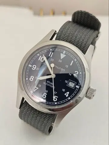 [ 새상품급 ] 해밀턴 카키 필드 38mm 네이비 다이얼 파이롯트 워치