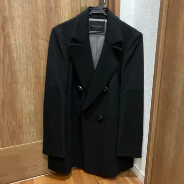 더블 브레스트 코트 유나이티드 애로우즈 코트 블랙 38