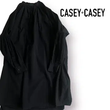 레어 케이시케이시 소매 절개 노카라 원피스 루즈핏