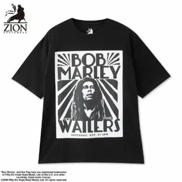 밥 말리 백 프린트 Bob Marley 블랙 티셔츠