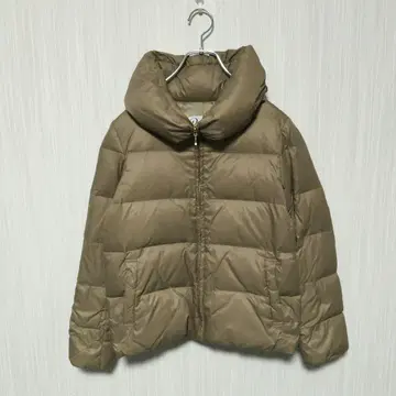 Dessin 데셍 다운 자켓 베이지 숄카라 숏 기장