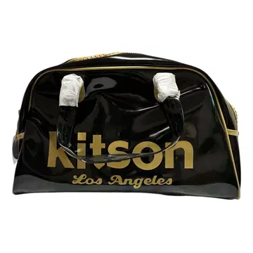 택 포함 새상품 kitson 키트슨 에나멜 보스턴 백 Y2K 블랙