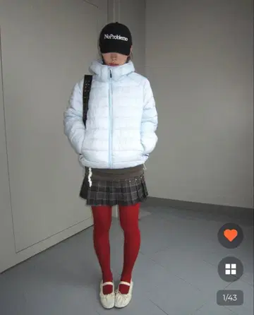 nugu haku 마운틴 스티치 후드 페이크 다운 [ 그레이 ]